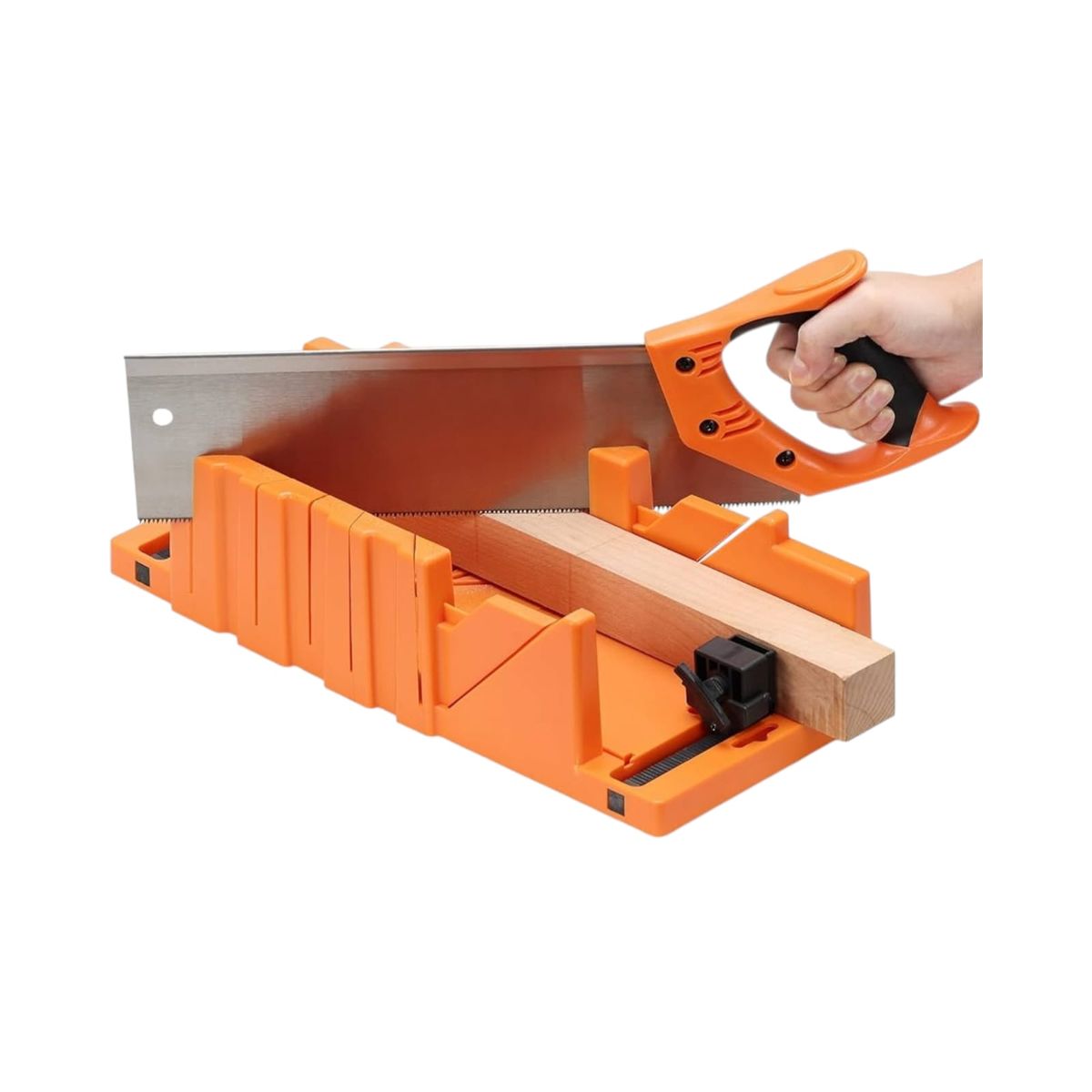 GENERICO - Caja Inglete Con Serrucho 300mm Ingleteadora 12 Pulgadas