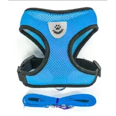 GENERICO - Arnés Pechera Transpirable Con Correa Color azul talla S