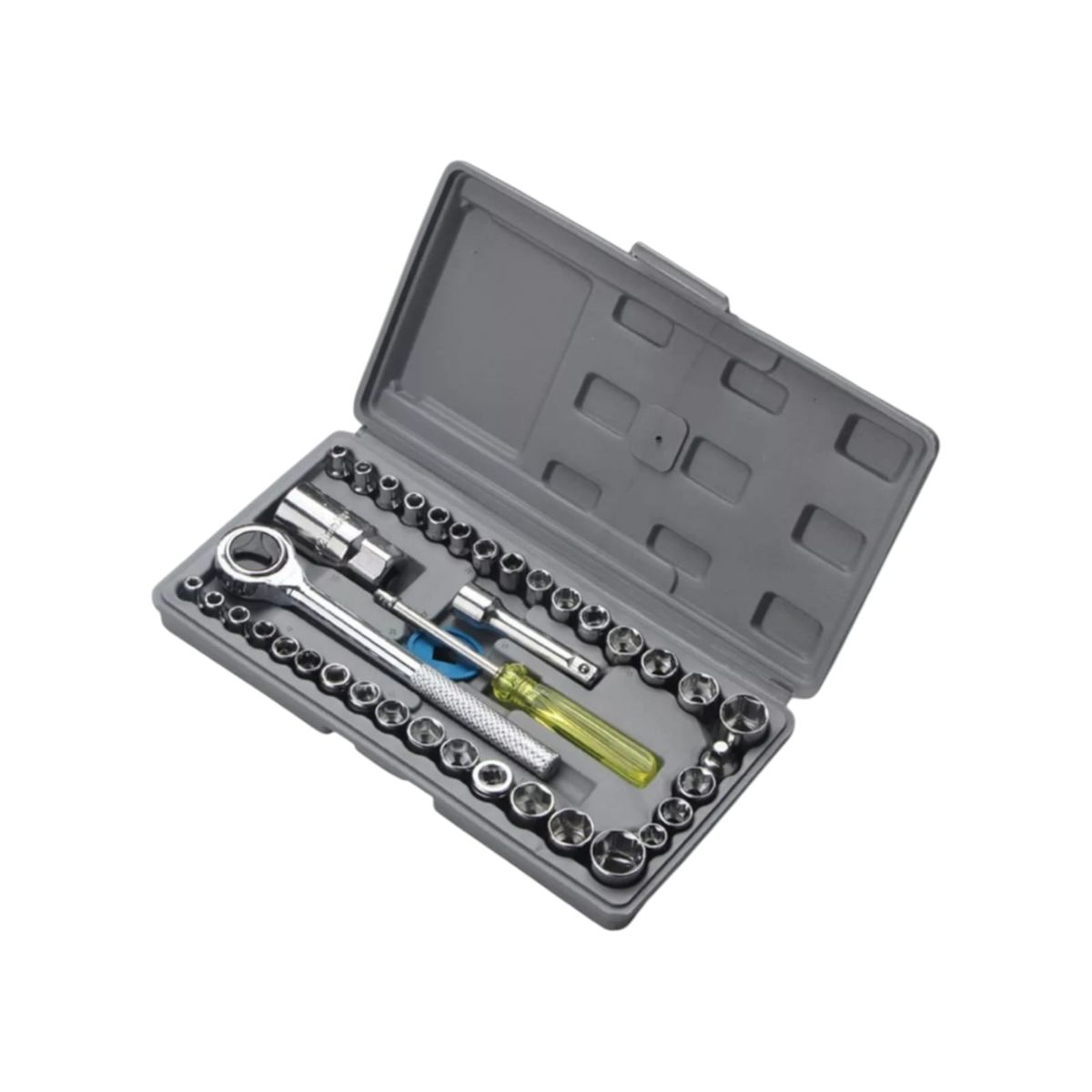 GENERICO - Juego De Herramientas Manuales 40 Pcs Con Chicharra 1/4y3/8