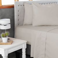 Jgo.Sábanas Polycotton 2PL- 144 hilos Beige