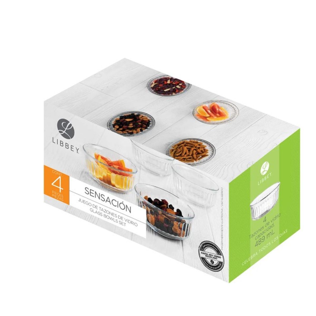 LIBBEY - SET 4 BOWL SENSACION 489 ML