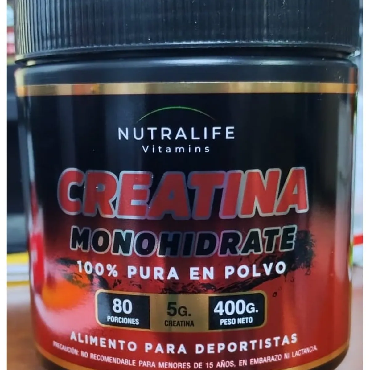 NUTRALIFE - Creatina Monohidratada Lf 400 Grs / 80 Servicios. Fitness.