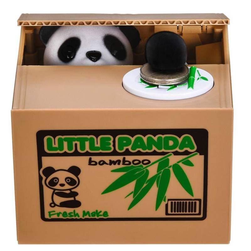 MOVI - Alcancia Panda Roba Monedas