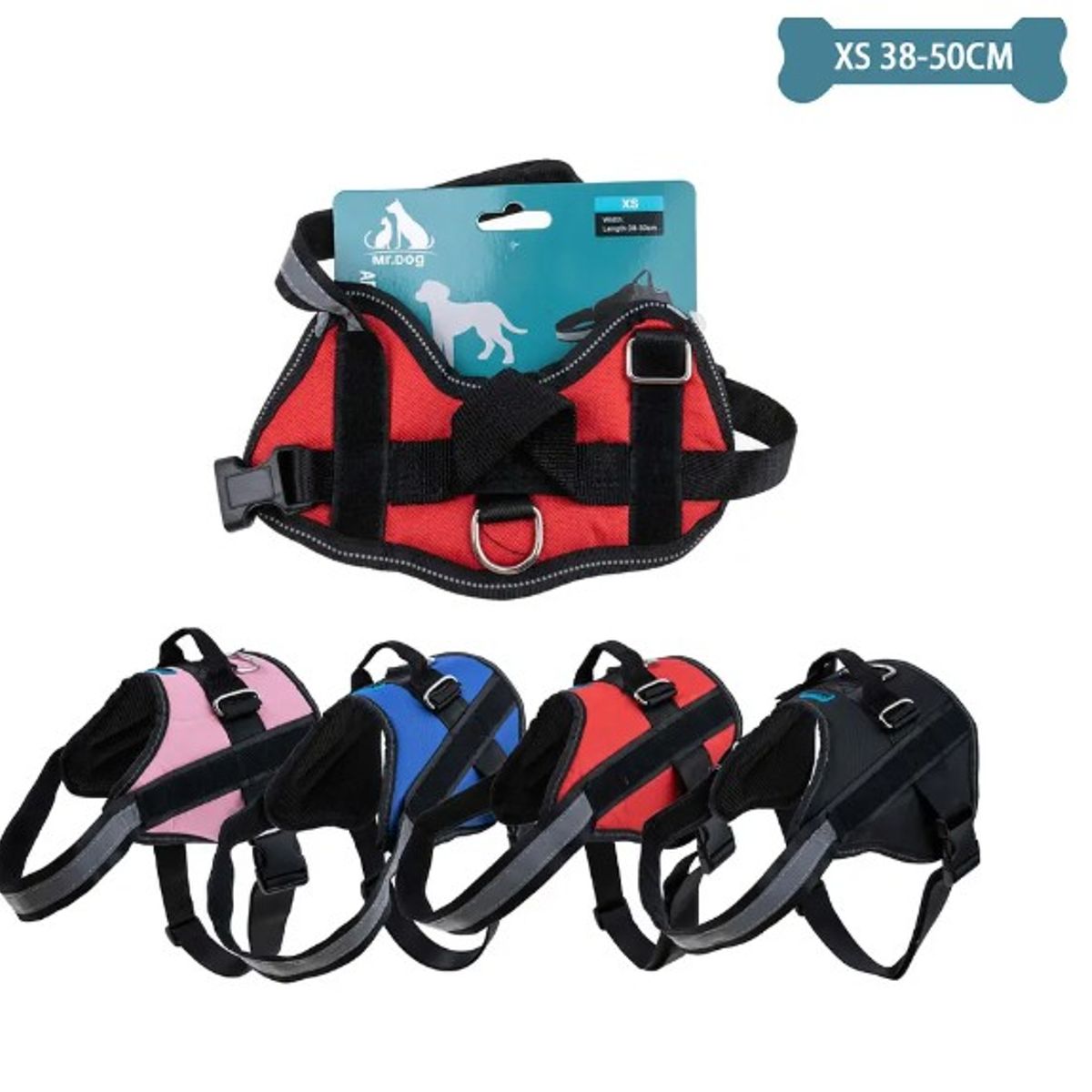 GENERICO - Arnés Para Mascotas Talla XS 5kg 38-50Cm Color Aleatorio