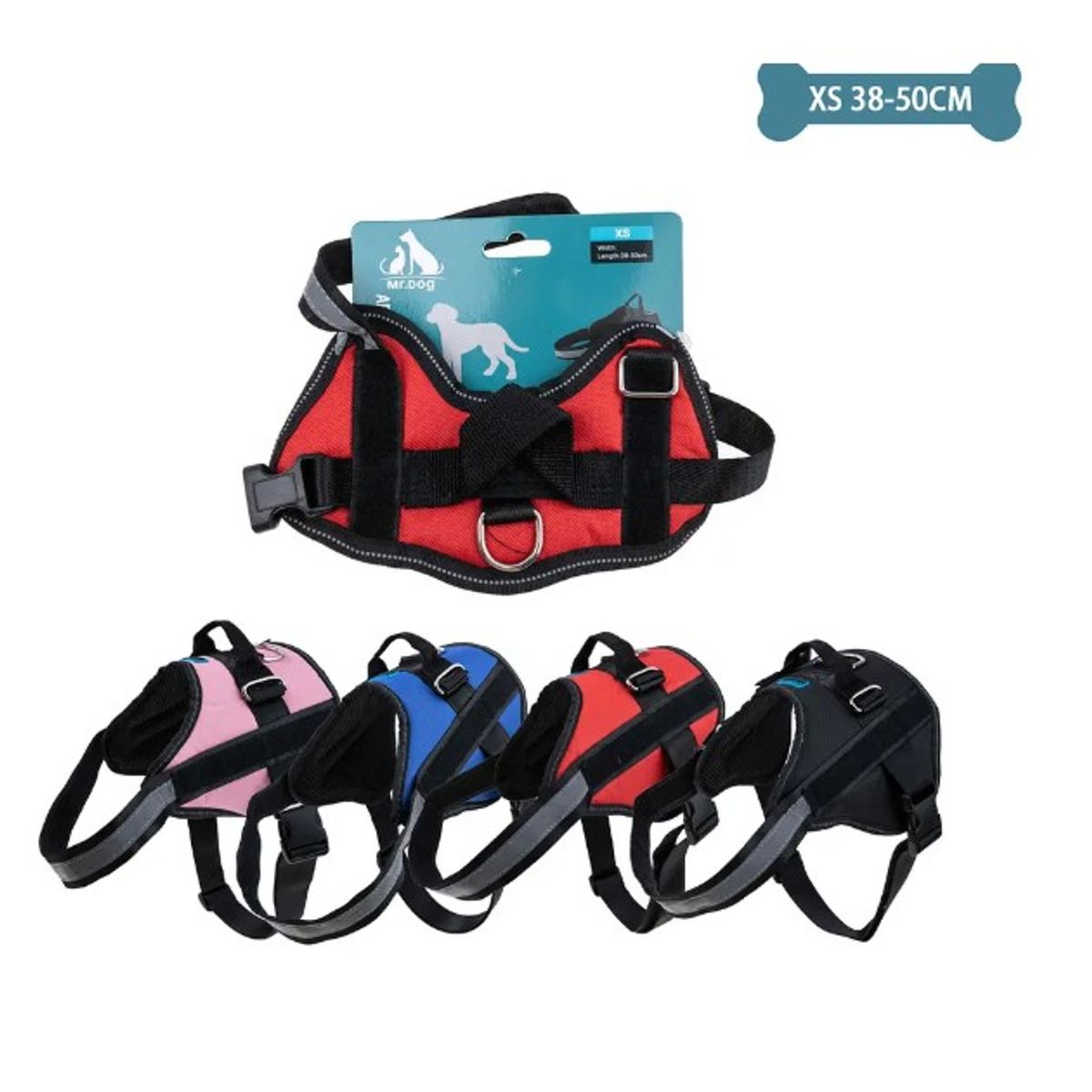 GENERICO - Arnés Para Mascotas Talla XS 5kg 38-50Cm Color Aleatorio