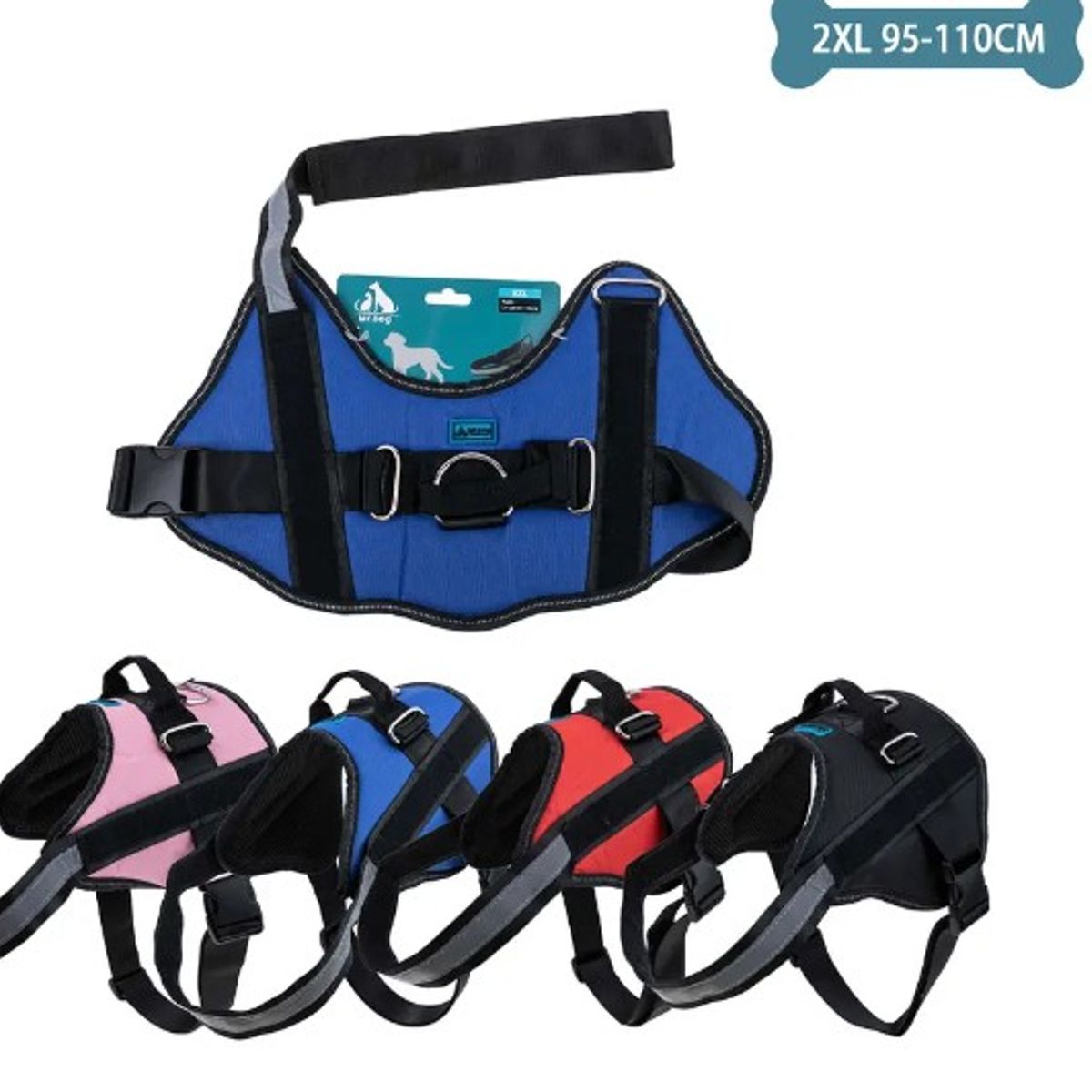 GENERICO - Arnés S11 Para Mascotas XXL 40-70kg 95-110Cm Color Aleatorio