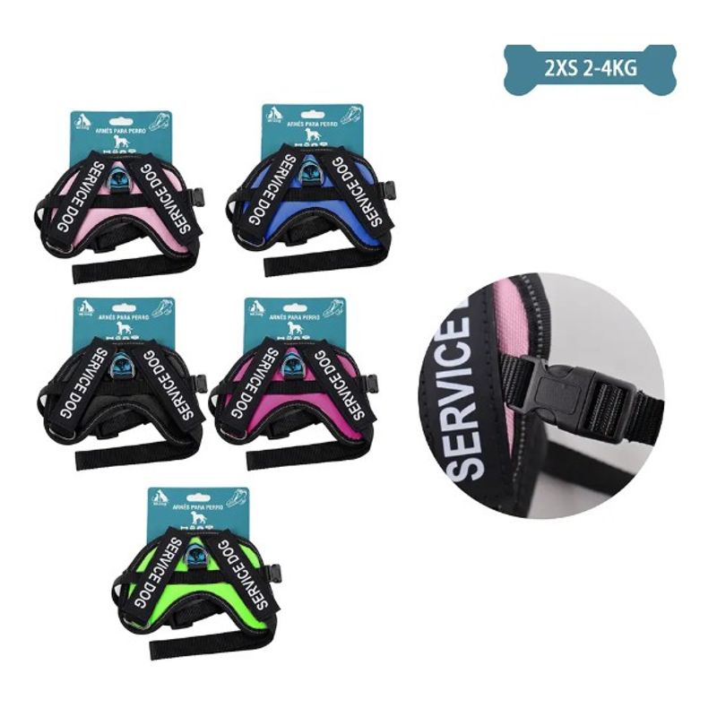 GENERICO - Arnés K9 Equipado Para Mascotas XXS 2-4Kg Color Aleatorio