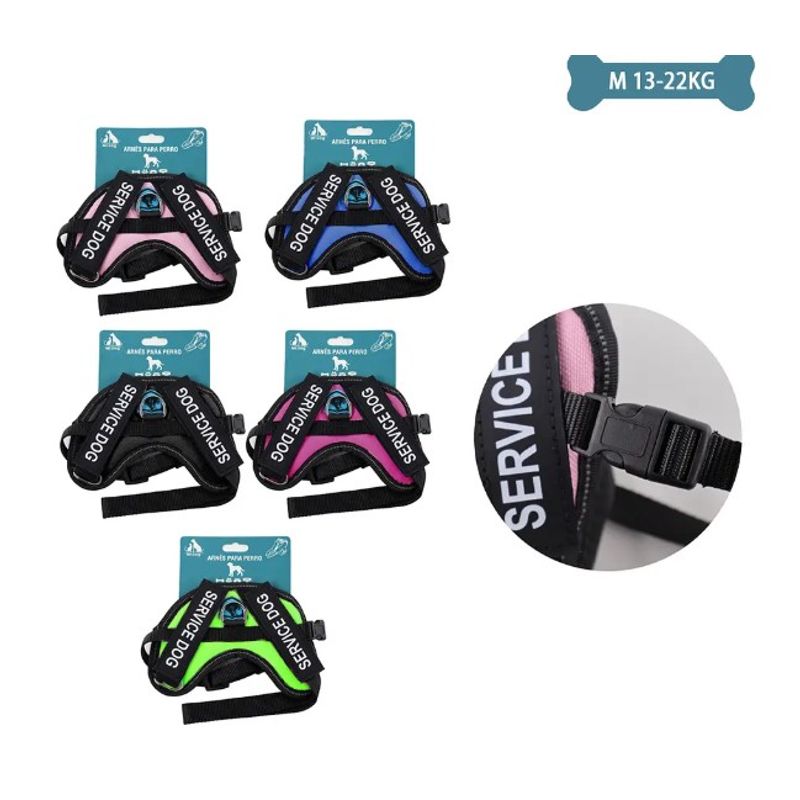 GENERICO - Arnés K9 Equipado Para Mascotas M 13-22Kg Color Aleatorio