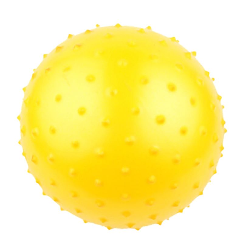 GENERICO - Balon Pelota Erizo 16cm Yoga Pilates Masaje Kine - Amarillo
