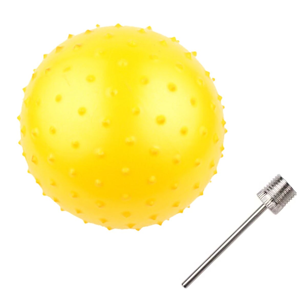 GENERICO - Balon Pelota Erizo 16cm Yoga Pilates Masaje Kine - Amarillo