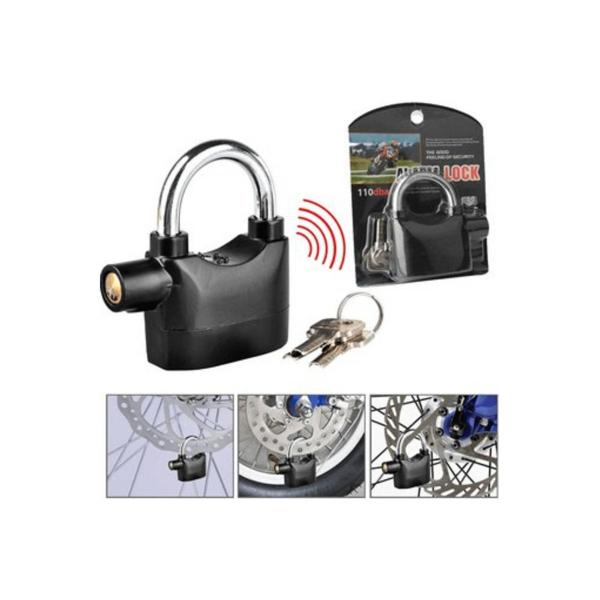 MOVI - Candado Antirrobo con Alarma