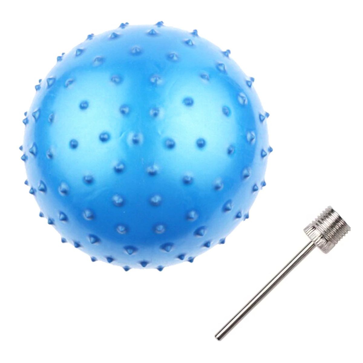 GENERICO - Balon Pelota Erizo 16cm Yoga Pilates Masaje Kine - Azul