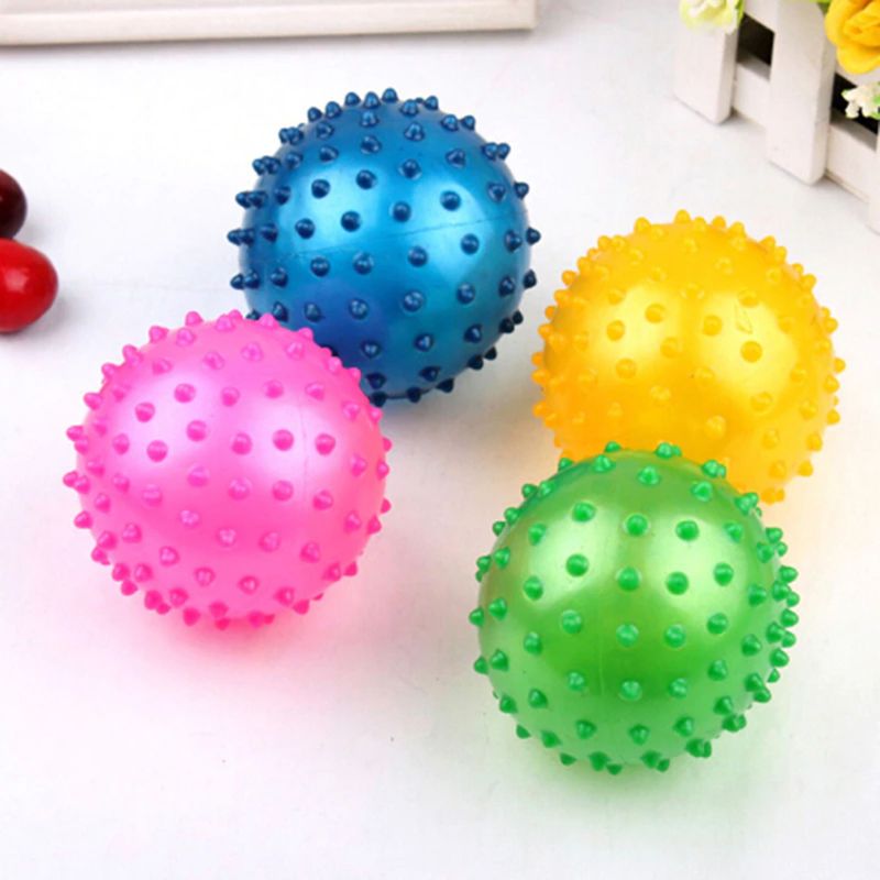 GENERICO - Balon Pelota Erizo 16cm Yoga Pilates Masaje Kine - Verde