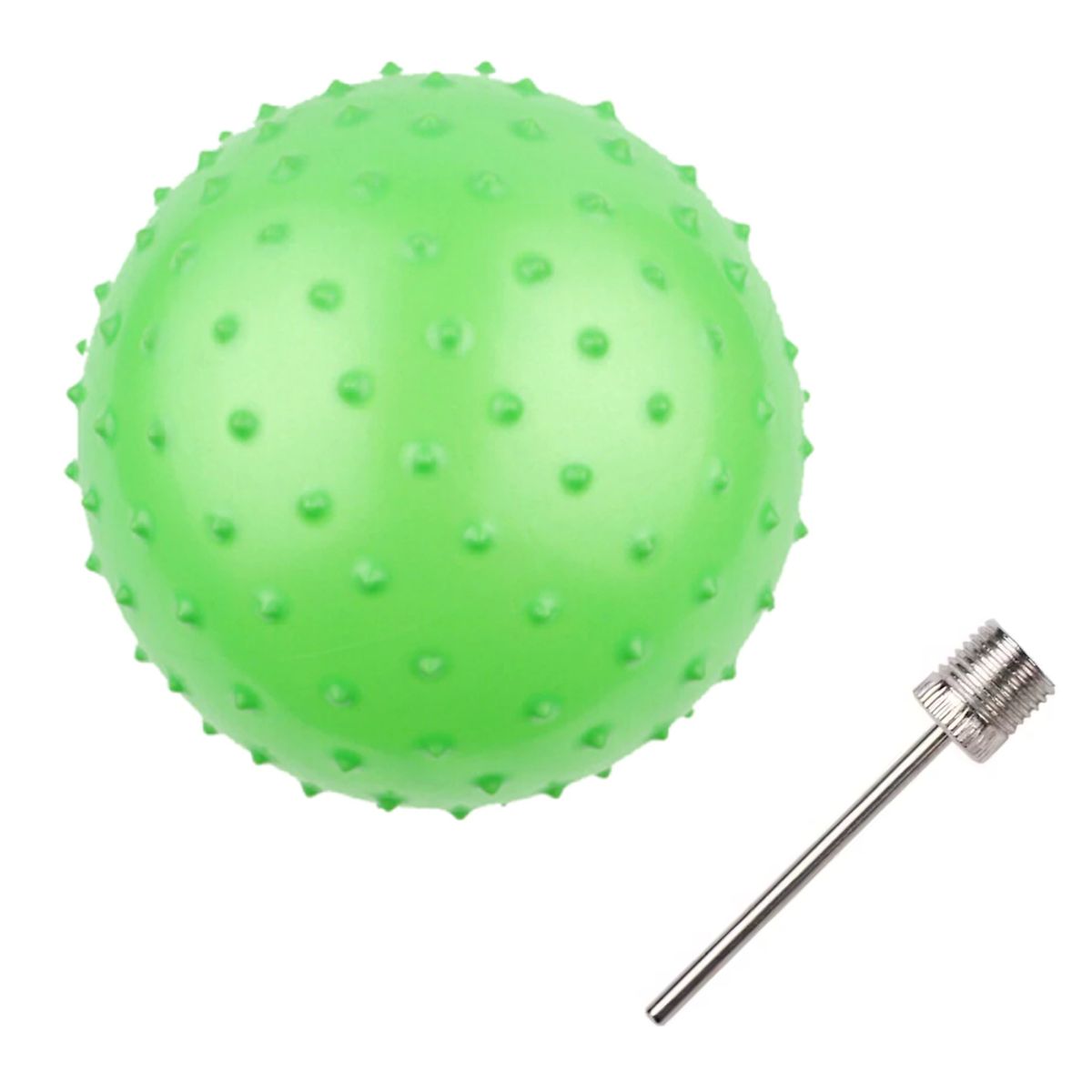 GENERICO - Balon Pelota Erizo 16cm Yoga Pilates Masaje Kine - Verde