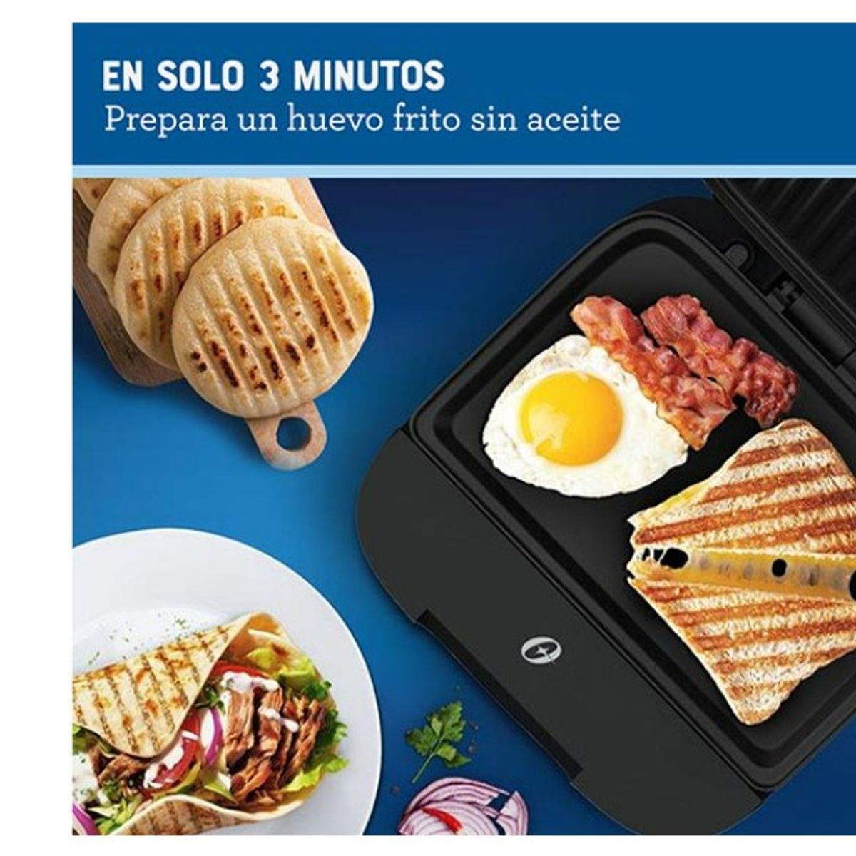 OSTER - Sandwichera Oster compacta con platos hondos CKSTSM400