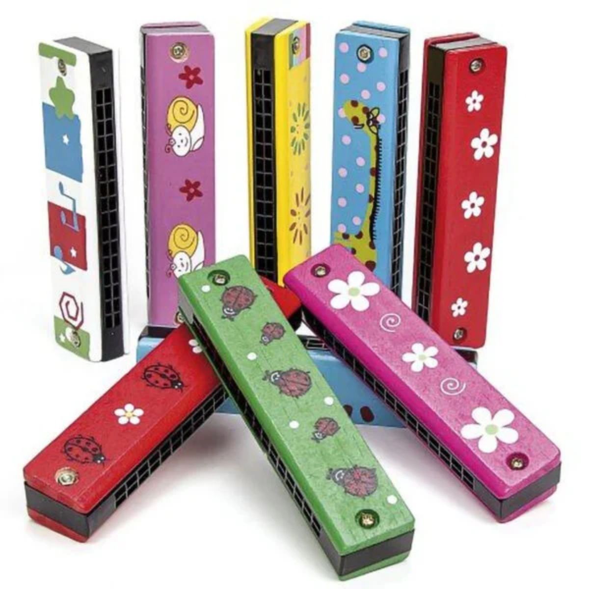 OEM - ARMONICA CHICA JUGUETE MADERA