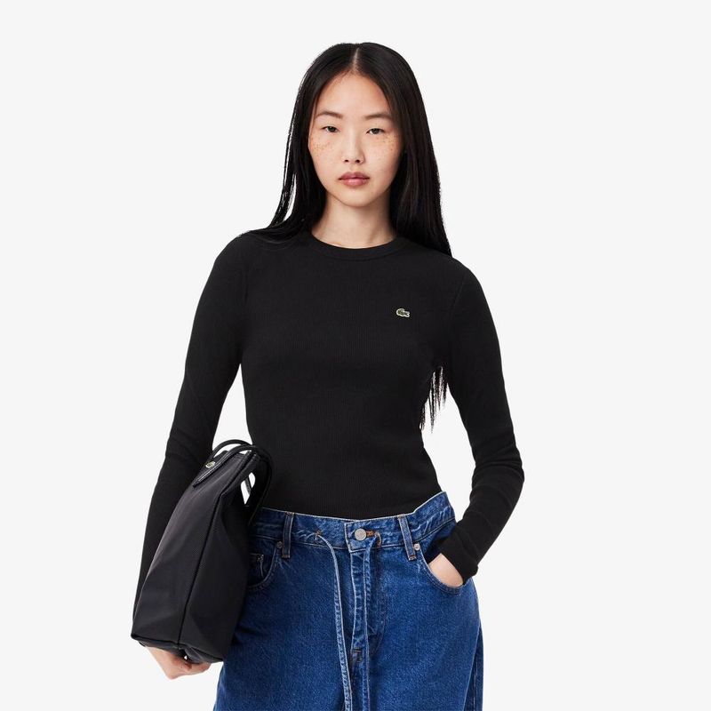 LACOSTE - Polera Manga Larga Mujer Lacoste TF1692