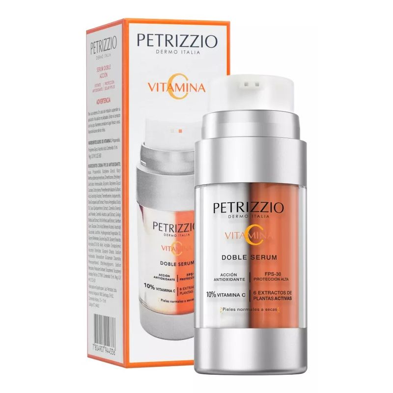PETRIZZIO - Petrizzio doble serum rostro protector solar30fps+vitamina c