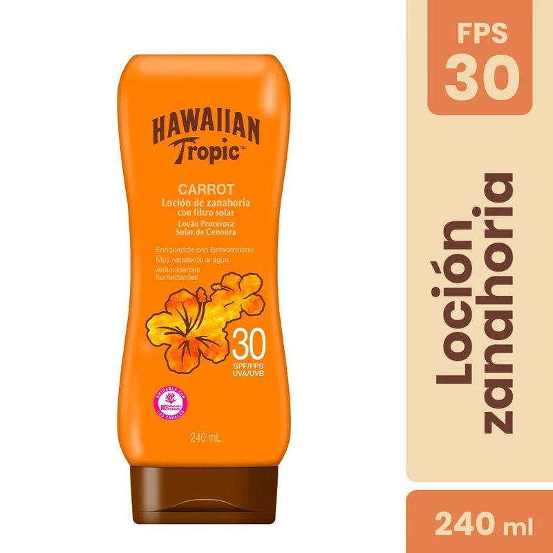 HAWAIIAN TROPIC - hawaiian tropic protector solar carrot 30fps 240ml