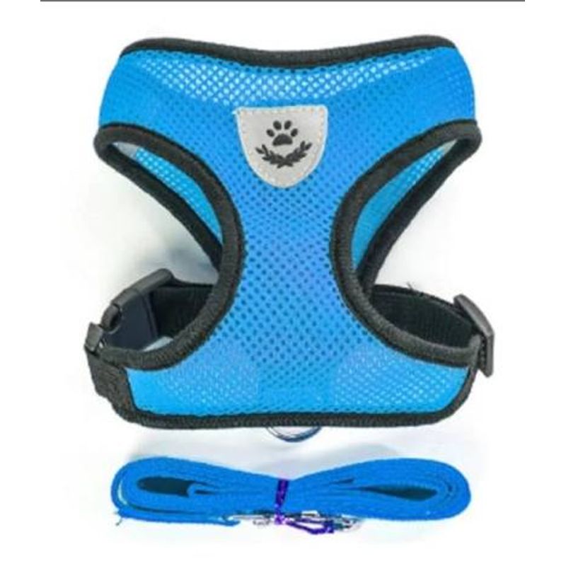 GENERICO - Arnés Pechera Transpirable Con Correa Color Azul talla L