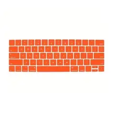 GENERICO - PROTECTOR COMPATIBLE CON TECLADO MACBOOK 13 Y 15 Naranjo