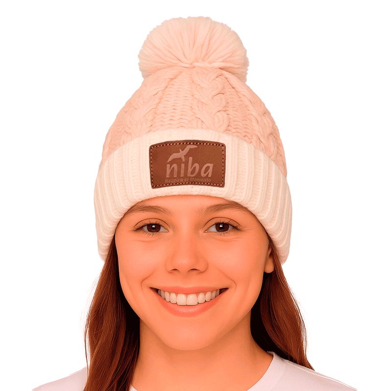 NIBA - Gorro Lana Radal Blanco Beige Niba