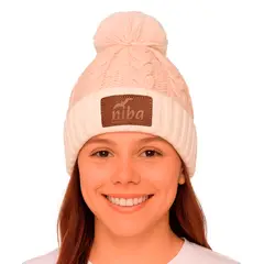 NIBA - Gorro Lana Radal Blanco Beige