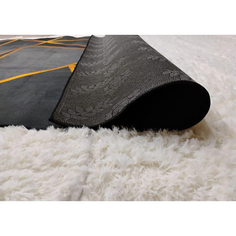 GENERICO - Alfombra NEGRA MODERNA 200X240 CM TENG FEI