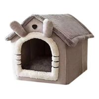 Cama Casa Iglu Felpa Suave Invierno Mascotas Gatos Perros