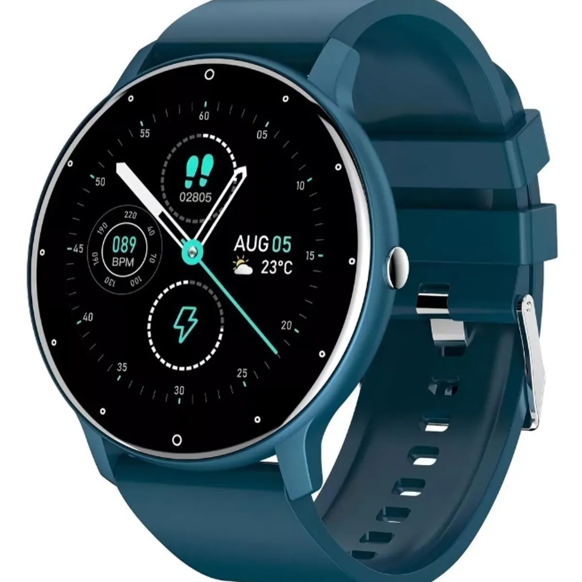 GENERICO - Smartwatch Reloj Inteligente ZL02 Android Unisex Color Azul