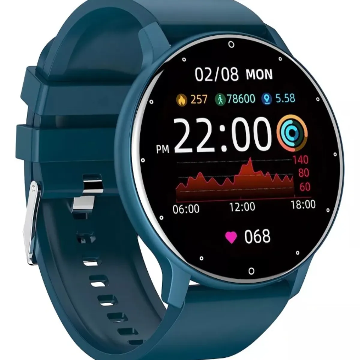 GENERICO - Smartwatch Reloj Inteligente ZL02 Android Unisex Color Azul