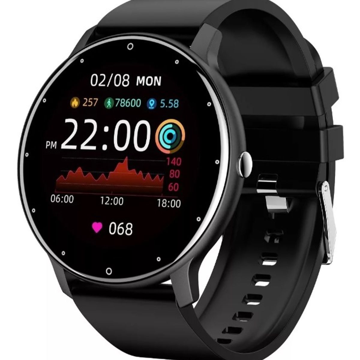 GENERICO - Smartwatch Reloj Inteligente ZL02 Android Unisex Color Negro