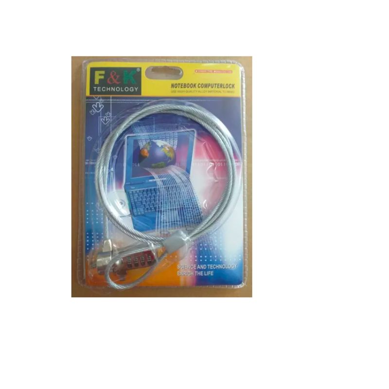 GENERICO - Candado Seguridad con Clave para Notebook Fk Technology