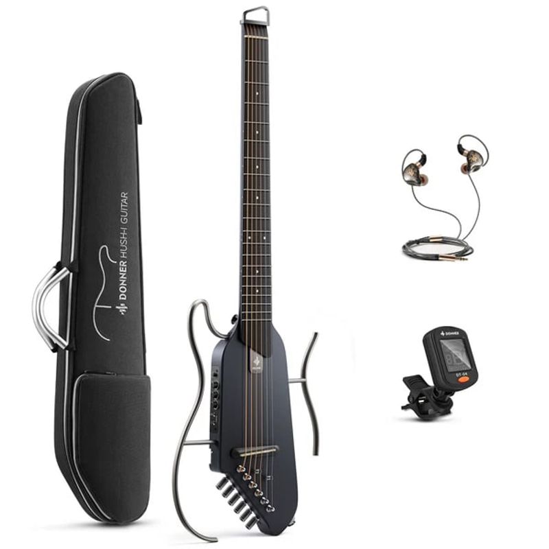 GENERICO - Guitarra Eléctrica De Viaje Donner HUSH I Made in Mexico