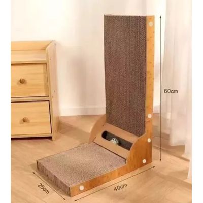 Imagen 2 del producto Rascador De Gato En Forma De L Con Juguete De Gola 60×40×25