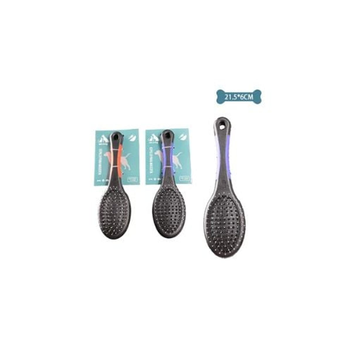 GENERICO - Cepillo Doble Tamaño Grande Para Mascotas 21x6cm