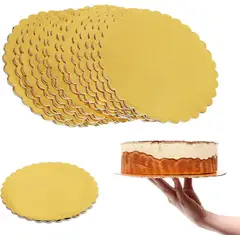 KUANGYE - Set 12 Bandeja Base Redonda Torta Pastel Carton 35 Cm