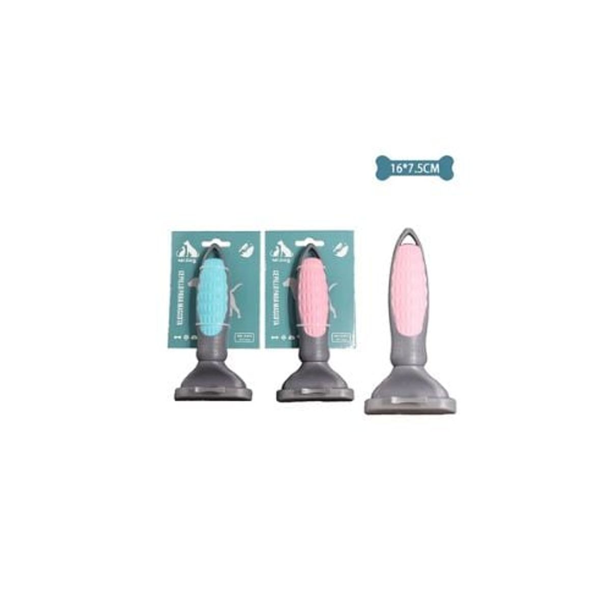 GENERICO - Peine Mediano De Mascotas Para Deslanar 16x7cm