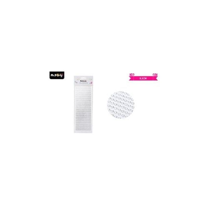 GENERICO - Sticker Pegatinas De Diamantes Blanco Para Rostro 03cm