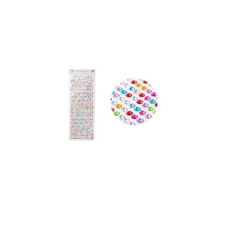 GENERICO - Sticker Pegatinas De Diamantes Multicolor Para Rostro 03cm