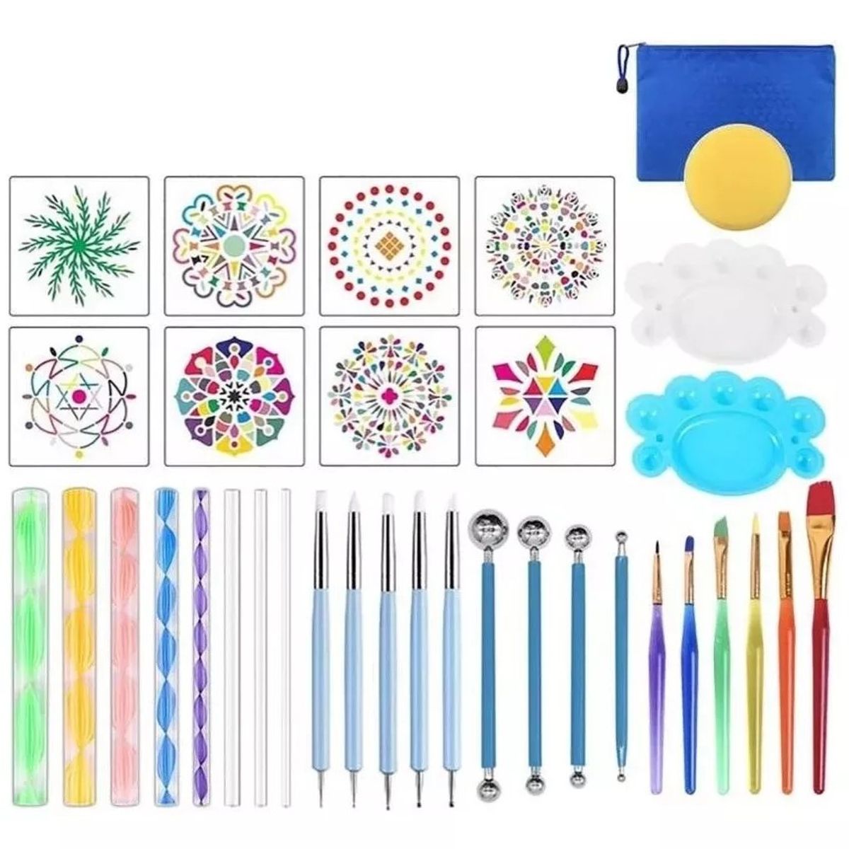 KUANGYE - Kit Puntillismo Set Completo 35 Piezas Dotting Mandalas