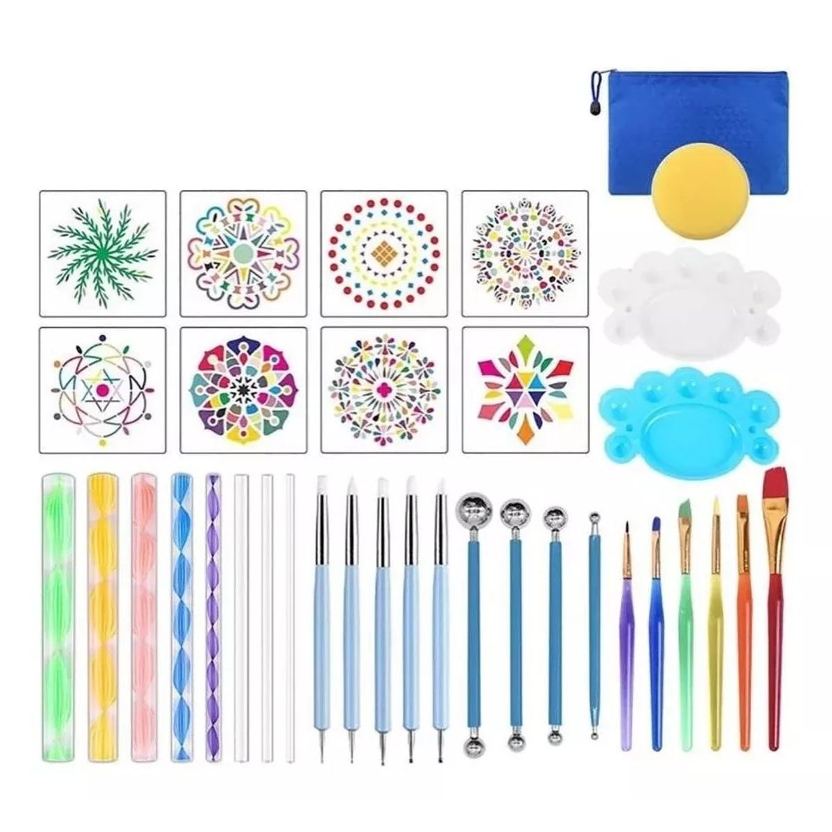 KUANGYE - Kit Puntillismo Set Completo 35 Piezas Dotting Mandalas