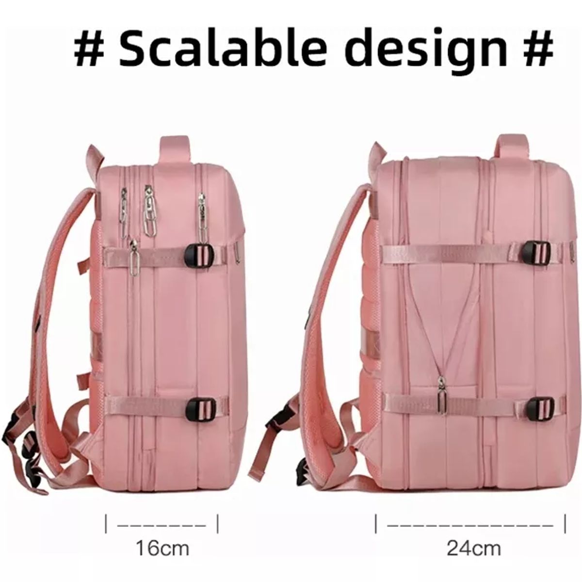 BITART - Mochila De Viaje Impermeable Avión Aprobado Capacidad De 50L