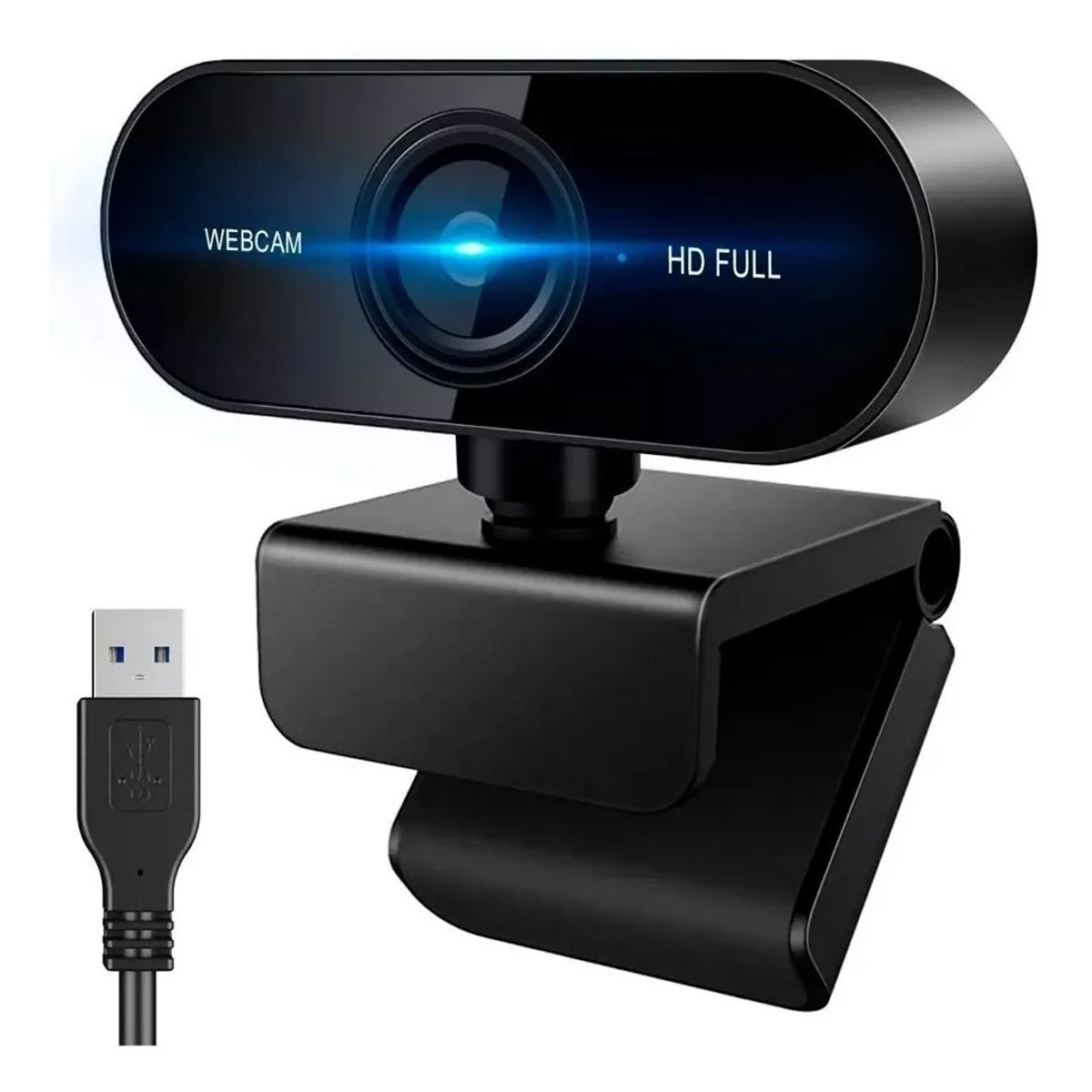 BITART - Webcam Cámara Web Full HD 1080p USB Micrófono Color Negro