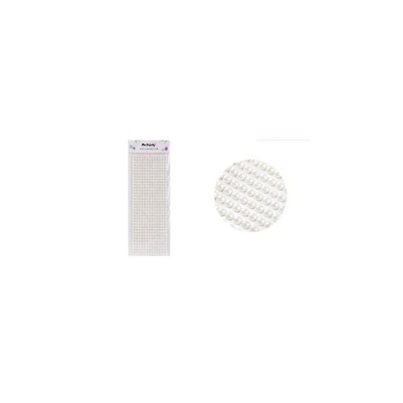 GENERICO - Sticker Pegatinas De Perlas Blanco Para Rostro 06cm