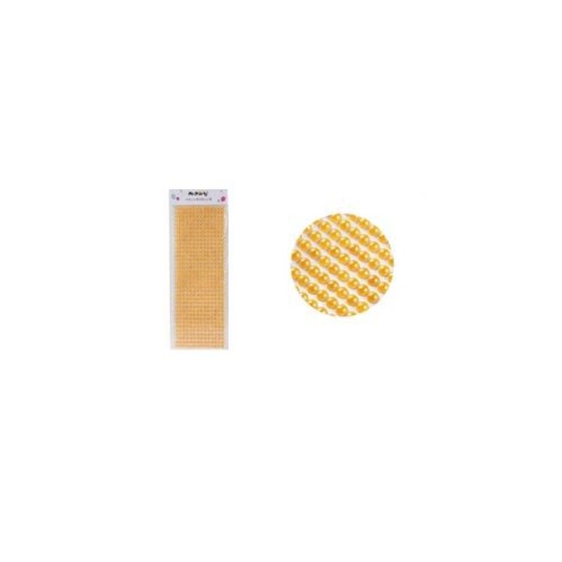 GENERICO - Sticker Pegatinas De Perlas Dorado Para Rostro 06cm