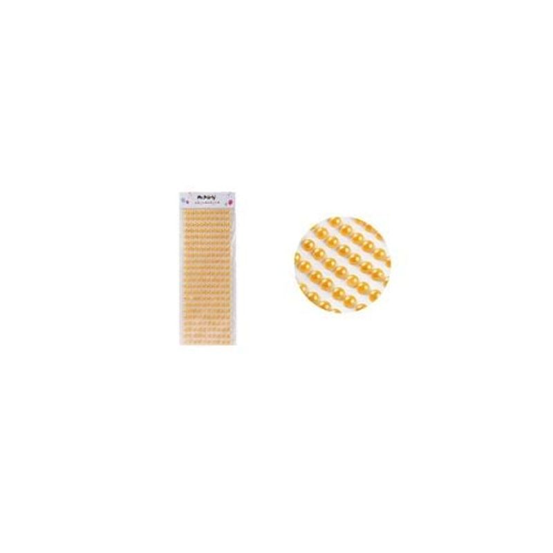 GENERICO - Sticker Pegatinas De Perlas Dorado Para Rostro 08cm