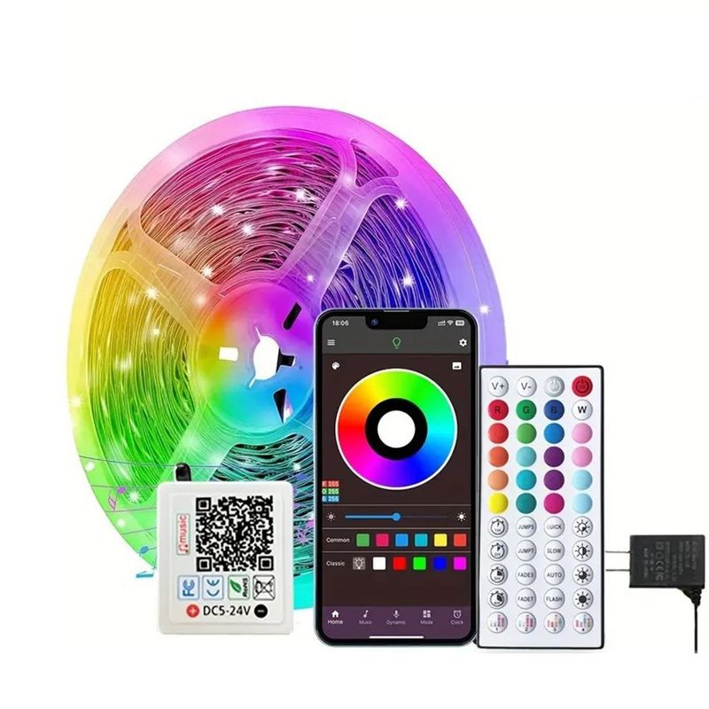 BITART - Tira Cinta Luces Led Rgb Bluetooth 20 Metros Total