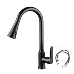 BITART - Llave Lavaplatos Profesional Extraíble Negra FríoCálido