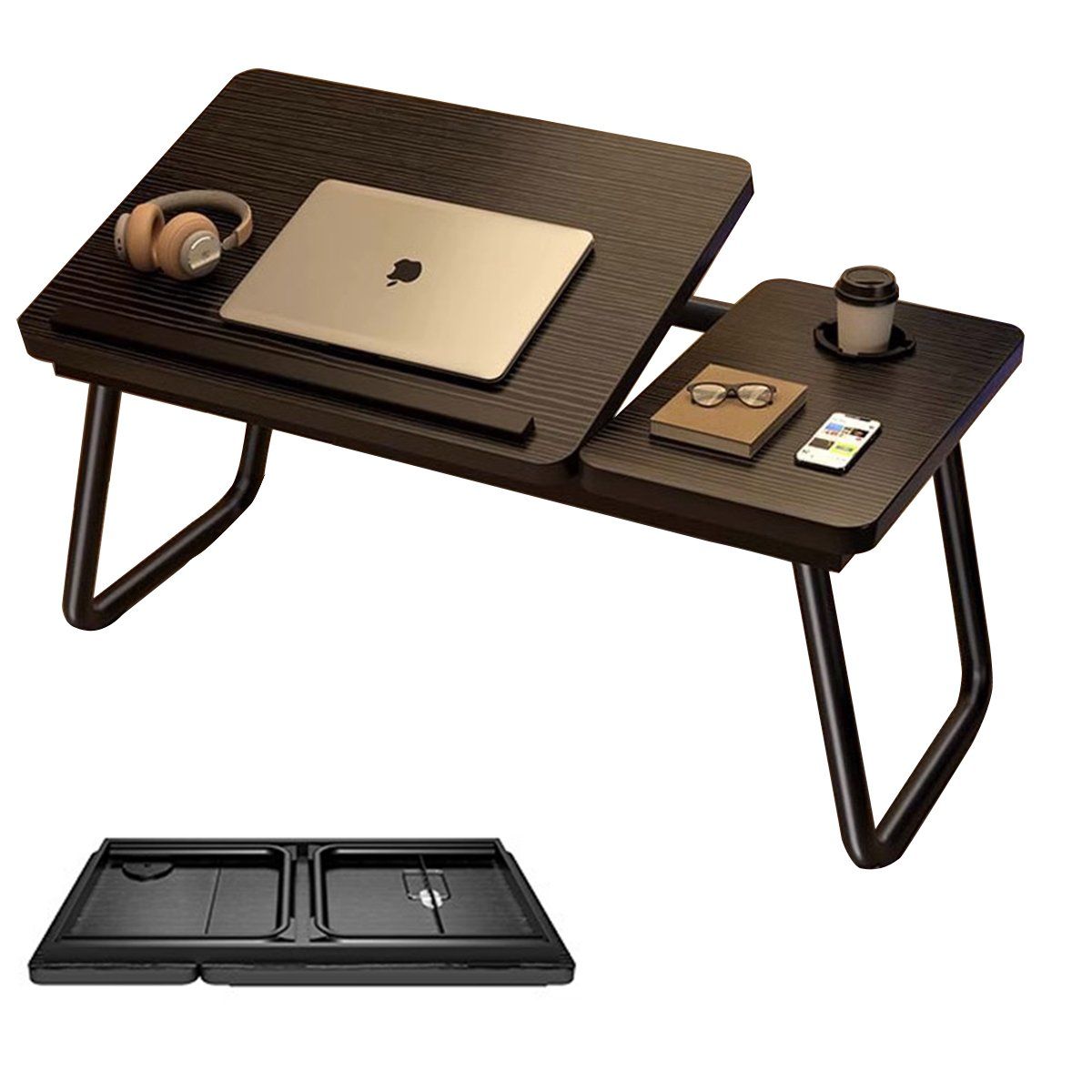 BITART - Mesa Portátil Plegable para Notebook con Altura Ajustable